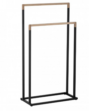 Вішалка для рушників Yoka ZOLA BLACK BAMBOO P.ZOLA-2-BLK P.ZOLA-2-BLK фото