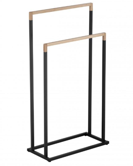Вішалка для рушників Yoka ZOLA BLACK BAMBOO P.ZOLA-2-BLK P.ZOLA-2-BLK фото