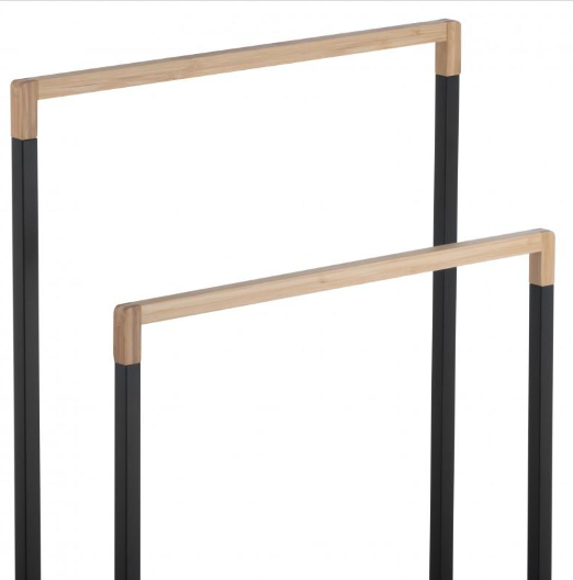 Вішалка для рушників Yoka ZOLA BLACK BAMBOO P.ZOLA-2-BLK P.ZOLA-2-BLK фото