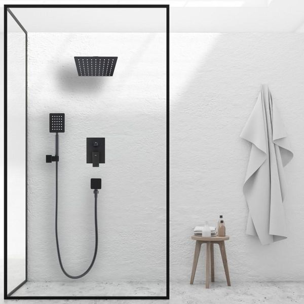 Душевой гарнитур скрытого монтажа Yoka DUAL BLACK + BOX черный BP.DUAL-BLK BP.DUAL-BLK фото