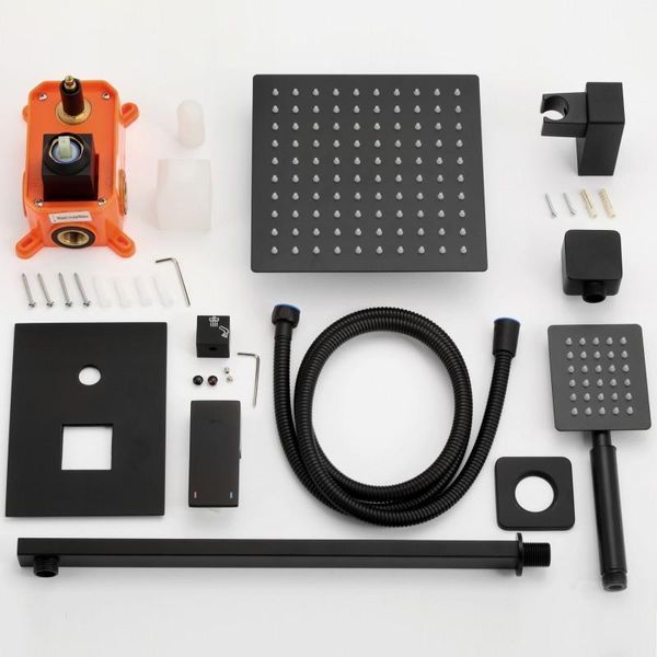Душевой гарнитур скрытого монтажа Yoka DUAL BLACK + BOX черный BP.DUAL-BLK BP.DUAL-BLK фото