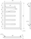 Сушка для рушників Combo Електричний 120x53x3 1406 фото 2