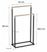 Вішалка для рушників Yoka ZOLA BLACK BAMBOO P.ZOLA-2-BLK P.ZOLA-2-BLK фото 5
