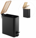 Корзина для мусора YOKA MOBY BLACK BAMBOO 5л. для ванной комнаты CH.MOBY-5-BLK фото 5