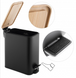 Корзина для мусора YOKA MOBY BLACK BAMBOO 5л. для ванной комнаты CH.MOBY-5-BLK фото 4