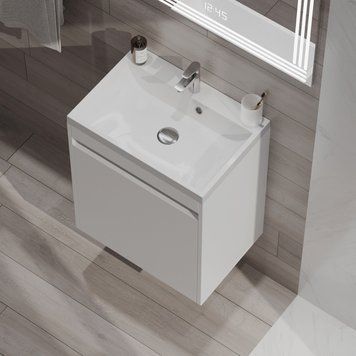Тумба SLIM 50 консольна (Білий) з умив. 50 2543861274 фото