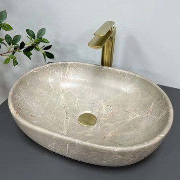 Умивальник (раковина) VBI MODENA S BEIGE STONE MATT накладний VBI-012003 VBI-012003 фото