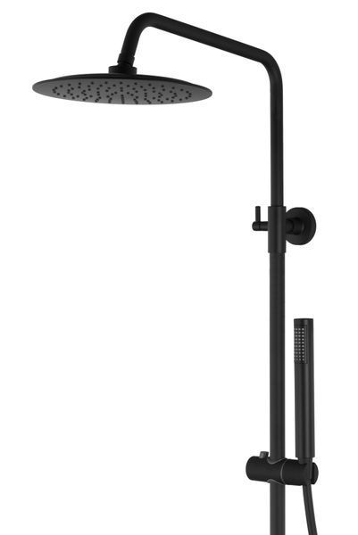 Душевой гарнитур CORSAN LUGO BLACK MATT с изливом * CMN01MBLW фото