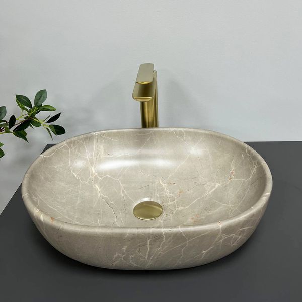 Умивальник (раковина) VBI MODENA S BEIGE STONE MATT накладний VBI-012003 VBI-012003 фото