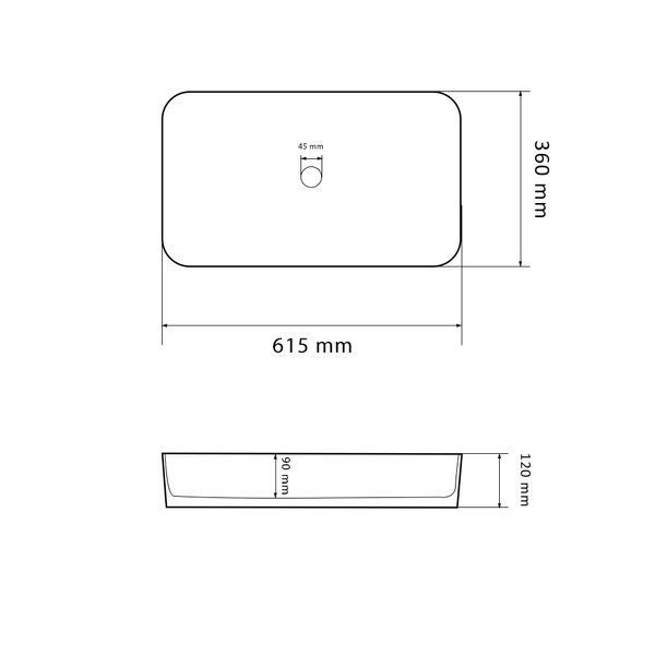 Умывальник (раковина) VBI TRIEST MARBLE накладной VBI-012711 фото