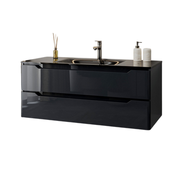 Тумба MARSAN MARTIN NEW 800 Вариант №1 + Раковина R25 стеклянная КВАДРО 800 графит MARTIN-NEW-TUS800 фото