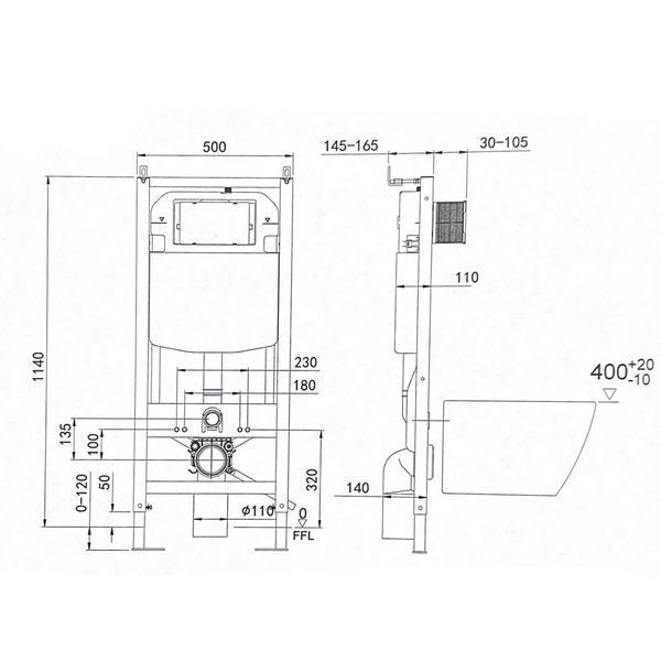 Кнопка смыва для инсталляции VBI ELBA Y GRAFIT VBI-030103 VBI-030103 фото