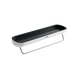 Полка большая клеящаяся с держателем для полотенец МВМ BP-BSS-18 WHITE/BLACK BP-BSS-18 фото 6