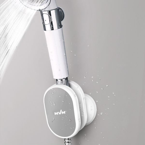 Держатель для душевой лейки клеящийся МВМ BP-27 WHITE/GRAY BP-27 фото
