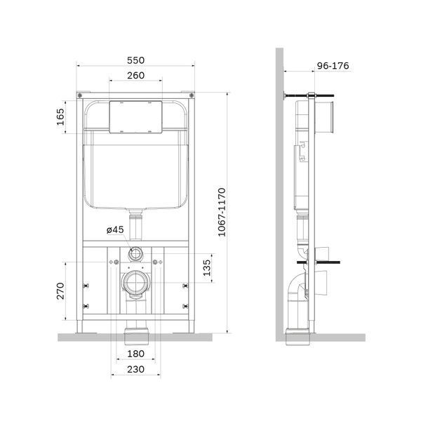 Инсталляция для унитаза Fit AM.PM I012705 Fit I012705 фото