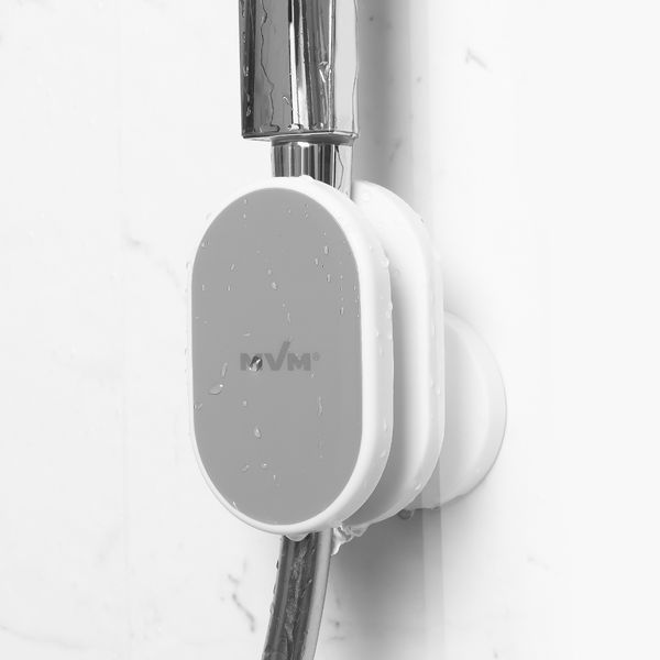 Держатель для душевой лейки клеящийся МВМ BP-27 WHITE/GRAY BP-27 фото