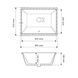 Умивальник (раковина) VBI MERANO WHITE врізний VBI-018004 VBI-018004 фото 4