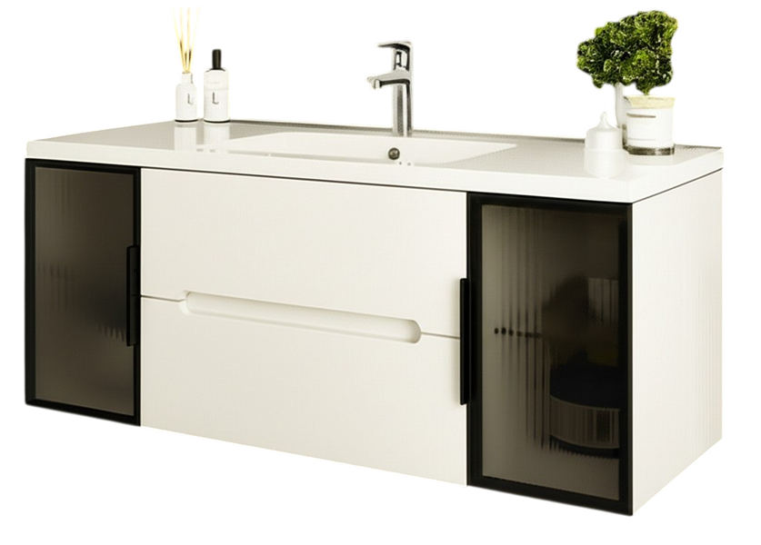 Тумба MARSAN MODESTE NEW 1000 Вариант №3 GLASS без умывальника MODESTE-NEW-V3-GLASS-T1000 фото