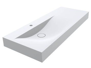 Умывальник подвесной VIOLA L 12,2*120*46 Mirasoft Белый 0002668 15797 фото