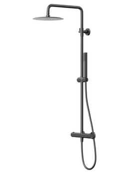 Душевой гарнитур CORSAN LUGO BLACK с термостатом * CMN01TBL фото