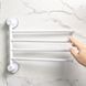 Держатель для полотенец клеящийся МВМ BP-28 WHITE/GRAY BP-28 фото 5