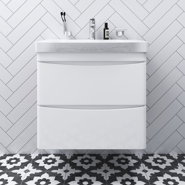Тумба с раковиной подвесная, 65 см AM.PM M80-FHX0652-WC0652-38 Like M80-FHX0652-WC0652-38 фото