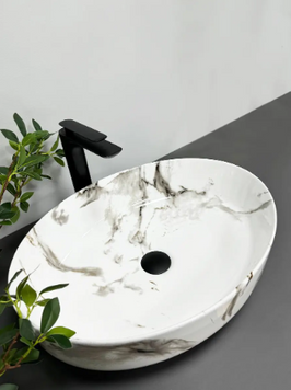 Умивальник (раковина) VBI UDINE CARRARA SHINY GLOSS накладний VBI-012101 VBI-012101 фото