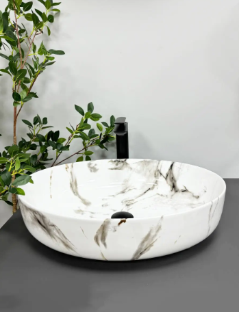 Умывальник (раковина) VBI UDINE CARRARA SHINY GLOSS накладной VBI-012101 VBI-012101 фото