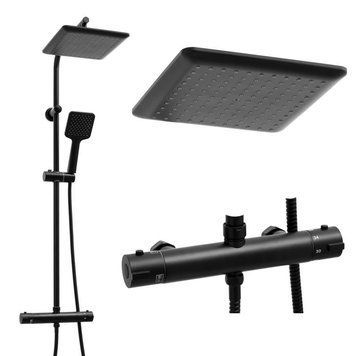 Душевой гарнитур YOKA BODO 23 BLACK с термостатом * BP.BODO-THERM-23-BLK фото