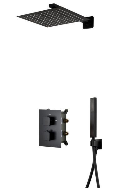 Душова система CORSAN ADOUR BLACK з термостатом + BOX прихованого монтажу Z01TBL Z01TBL фото