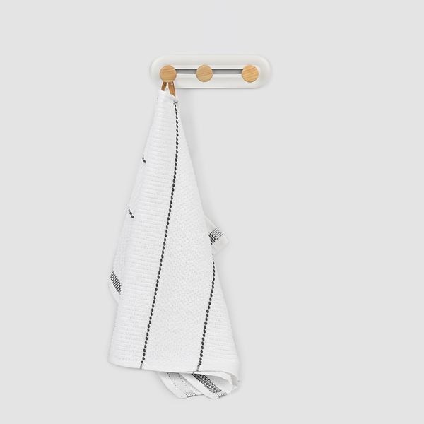 Вешалка на 3 крючка МВМ HP-01/3 White/Wood HP-01/3 фото