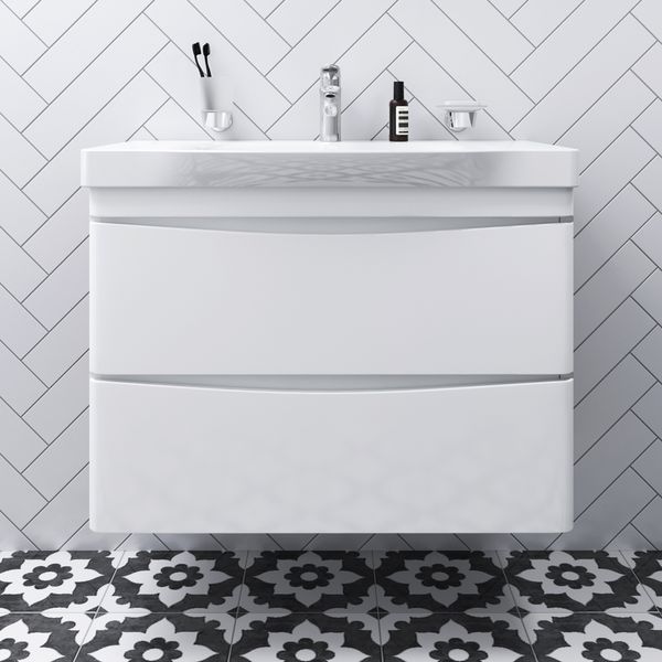 Тумба с раковиной подвесная, 80 см AM.PM M80-FHX0802-WC0802-38 Like M80-FHX0802-WC0802-38 фото