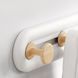 Вешалка на 3 крючка МВМ HP-01/3 White/Wood HP-01/3 фото 8