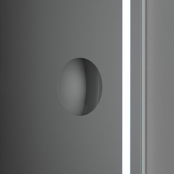 Универсальное зеркало с контурной Led-подсветкой, часами и косметическим зеркалом, 65 см AM.PM M91AMOX0653WG38 GEM M91AMOX0653WG38 фото