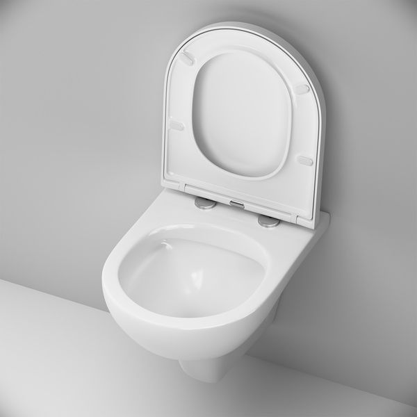 Подвесной унитаз AM.PM Hit FlashClean с сиденьем микролифт CTA1700SC CTA1700SC фото