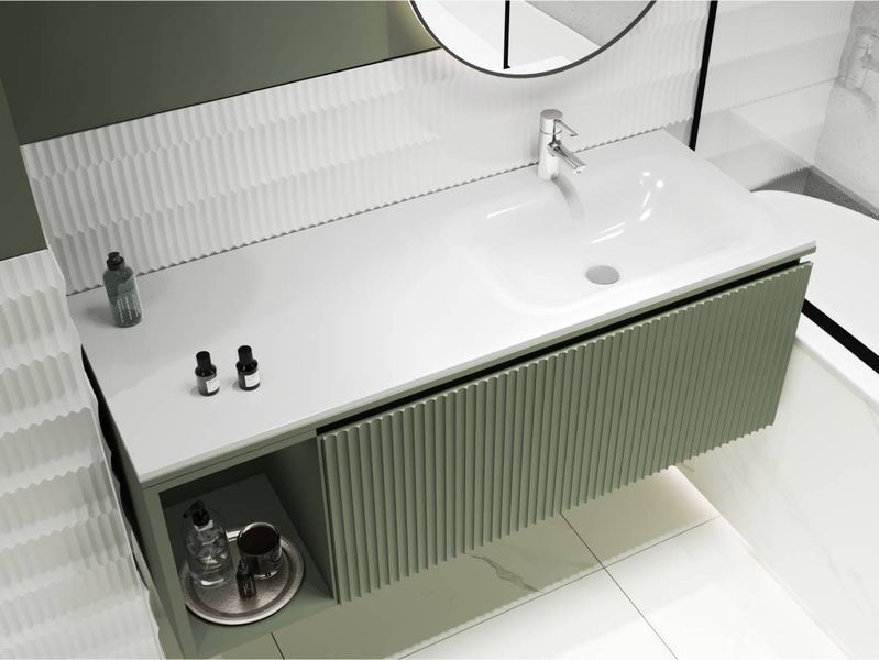 Умивальник над пральною машиною JESSEL R 12,4*120*45 Глянець Білий 0001056 15556 фото