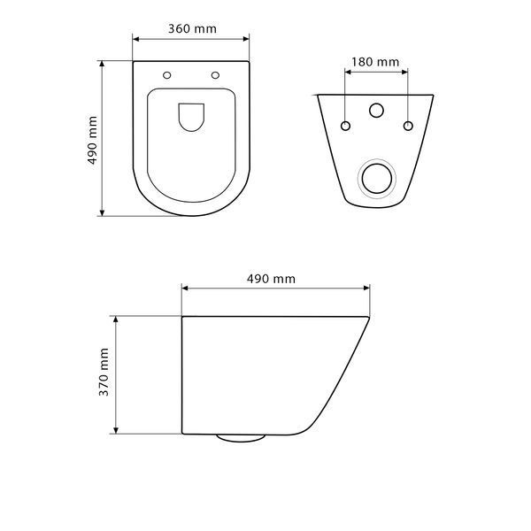 Подвесной унитаз VBI LEVANZO WHITE VBI-020200 фото