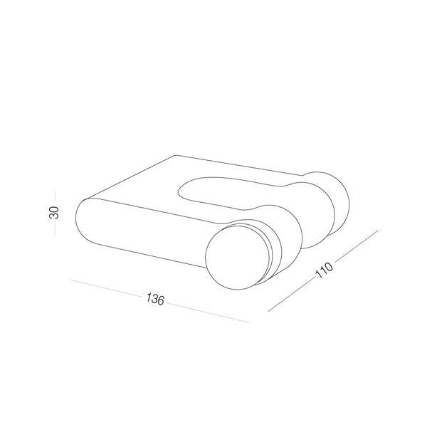 Держатель для фена клеящийся МВМ BP-32 WHITE/BLACK BP-32 фото