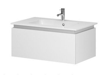 Тумба Aquarius LORETTO 80 консольна Білий з умивальником Plaza 80 1945328368 фото