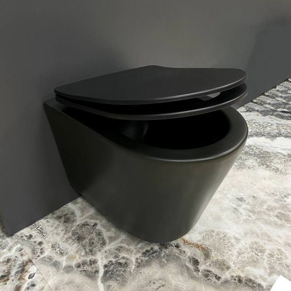 Подвесной унитаз VBI LEVANZO BLACK MATT VBI-020201 фото