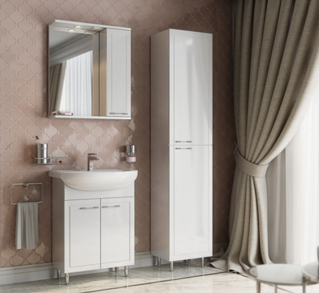 Тумба Aquarius Elegance 55 см с умывальником Артеко 55 AQ09964  AQ09964 фото
