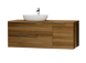 Тумба MARSAN CHESTER WOOD 1100 Вариант 4 + Столешница WOOD 1100 под настольный умывальник левая/правая CHESTERWOOD-TU1100-V4STW фото