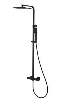Душевой гарнитур CORSAN ANGO BLACK с термостатом * CMN02TBL фото