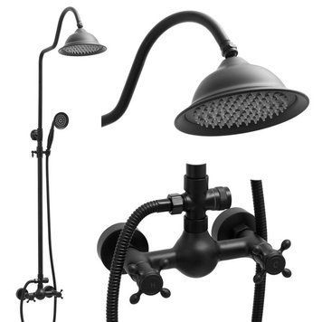 Душевой гарнитур YOKA DIXI BLACK чорный * BP.DIXI BLK фото
