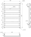 Сушка для рушників Fancy Електричний 120x53x3 2906 фото 2