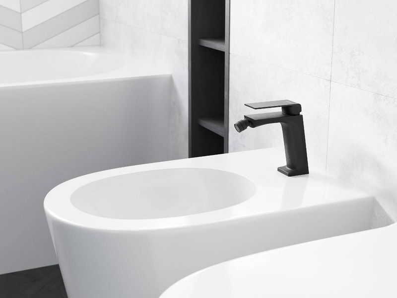 Змішувач для біде CORSAN TRINO BLACK чорний CMB7131BL CMB7131BL фото
