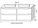 Тумба MARSAN MARTIN NEW 1500 Вариант №3 без умывальника/без столешницы MARTIN-NEW-V3-T1500 фото 3
