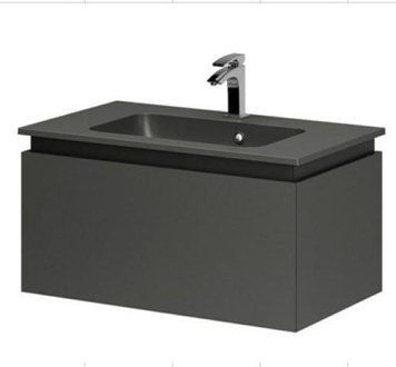 Тумба Aquarius LORETTO 80 консольна Graphite Plaza 80 1846101270 фото