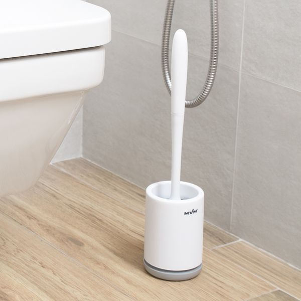 Йоржик з силіконовою щіткою підлоговий MVM BP-13 White/Gray BP-13 фото