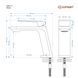 Смеситель для раковины (умывальника) CORSAN TRINO BLACK MATT черный низкий CMB7111BL CMB7111BL фото 6